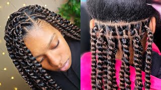 Passion Twist Tutorial  •New Wrapping Method •Braidsbytyti [upl. by Mcferren]