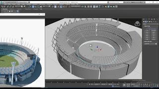 3DsMax Tutorials Learn 3D Modeling amp Texturing a Stadium from Scratch in 3dsmax Part 4 [upl. by Yreme]