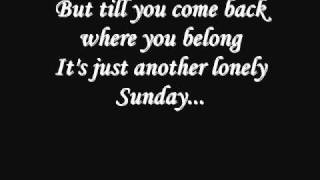 Hurts Sunday Lyrics [upl. by Konstance664]