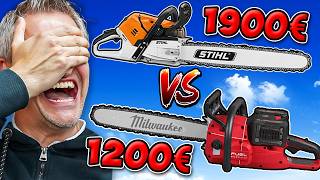 MILWAUKEE schlägt STIHL MS 500i gegen 6 PS Akku Kettensäge  WERKZEUG NEWS 318 [upl. by Phillips]