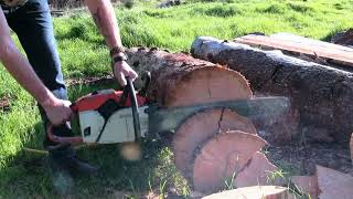 Stihl 045AV Super Pure Vintage Chainsaw Sound [upl. by Yremrej439]