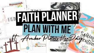 Faith Plan With Me  Happy Planner Faith Planner  AmberPlansHerDay  Faith Planning Routine Update [upl. by Jovi]