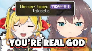 Kaela beat Matsuri in Gacha Game then got recognized as REAL GOD [upl. by Assirim]