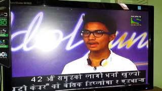 Nepali song in indian idol young [upl. by Nodarse]