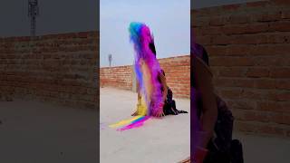 Rang Bata Blue Ya Lal holi viralvideo shortvideo punam [upl. by Essirahc]