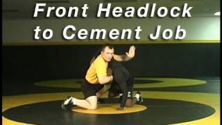 Front Headlock to Cement Job  Cary Kolat Wrestling Moves [upl. by Kei]