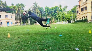 Goalkeeper PracticeA Normal Day Beginner Goalkeeper Training goalkeepertraining [upl. by Joachima]