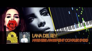 Lana Del Rey  MARINERS APARTMENT COMPLEX FULL MIDI [upl. by Brawner406]