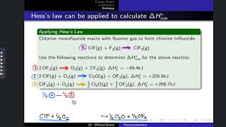 Applying Hesss Law for Reaction Enthalpies  OpenStax Chemistry 2e 53 [upl. by Wendolyn]