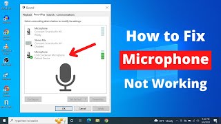 FIXED  Microphone Not Working in Windows 10 [upl. by Ecenaj]