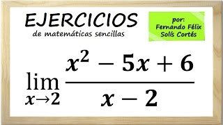 Ejercicios sobre límites algebraicos de funciones Ejemplo 3 [upl. by Eugilegna327]