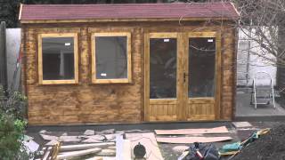 Building our Dunster House log cabin  Timelapse  Day 7 [upl. by Hamburger150]