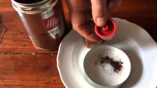 How to use refilled ILLY IPERESPRESSO CAPSULES where to put the seal [upl. by Nosyk]