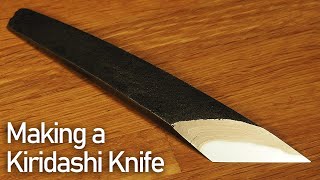 古鉄で切り出し小刀を作ってみた。 Making a Japanese Kiridashi Knife [upl. by Henryson429]