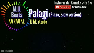 Palagi  TJ Monterde Karaoke  MU Beats Karaoke [upl. by Lorri]