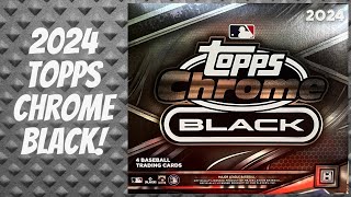 New Release 2024 Topps Chrome Black Hobby Box  3 Boxes 1 Auto Per Box [upl. by Guinna]