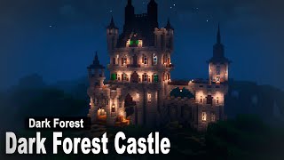 Minecraft How to build a Dark Forest Castle  Tutorial part 2 [upl. by Notseh]