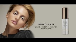 Immaculate Foundation Review  Liquid Powder Mattifying Oil Free Hourglass Cosmetics [upl. by Henriha]