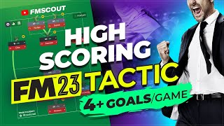 GOALMACHINE Tactic Scores 4 Goals A Game  FM23 Best Tactics [upl. by Nordek293]