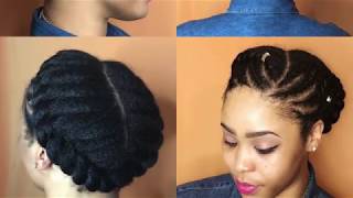 Braids and Twists Protective Style for Natural Hair  4 C Hair [upl. by Paley]