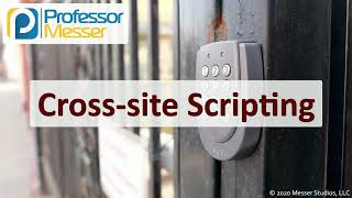 Crosssite Scripting  SY0601 CompTIA Security  13 [upl. by Ingrim779]