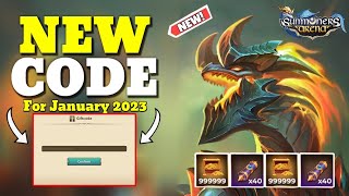 NEW SUMMONERS ERA CODE FOR JANUARY 2024  SUMMONERS ERA CODES 2024  SUMMONERS ERA [upl. by Bazluke124]