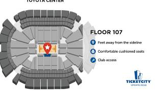 Toyota Center Seat Recommendations  The TicketCity Update Desk [upl. by Aicilehp132]