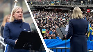 Magdalena Anderssons talar på tvåårsdagen av Rysslands invasion av Ukraina [upl. by Ezekiel]