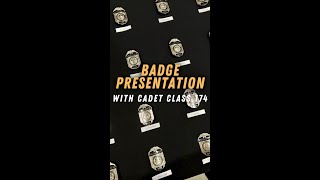 Cadet Class 174 Badge Presentation [upl. by Sessler]