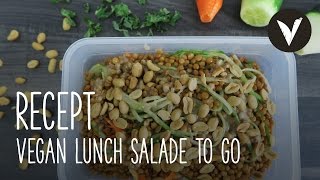 Vegan lunch salade to go  Recept  VETJEBOL [upl. by Tat]