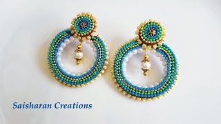 Quilling Chandbali style earrings Tutorial [upl. by Maupin716]