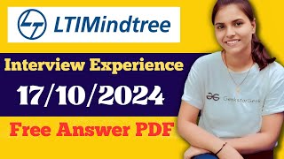 LTI Interview Experience  Latest Interview Experience LTI Mindtree LTIInterviewexperience jobs [upl. by Jalbert]