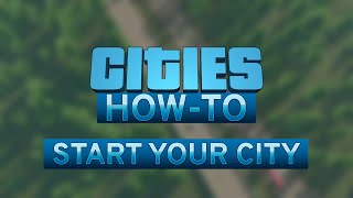 Cities Skylines  How To Start Your City  Xbox  PS4 [upl. by Arva]