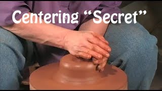 Centering Clay for Pottery Wheel Throwing a Cylinder [upl. by Enitsed]