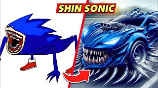 Shin Sonic In Real Life amp Monster Car Guess The Sonic Meme By Dance and Voice Sonic The Hedgehog 3 [upl. by Adlaremse]