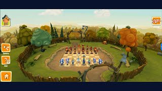 Toon Clash Chess Game cờ vua hình người nhân vật hoạt hình dễ thương Part 1 [upl. by Dich]