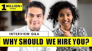 Interview Question Why Should We Hire You  Best Answer for Freshers amp Experienced People ✓ [upl. by Francisca]