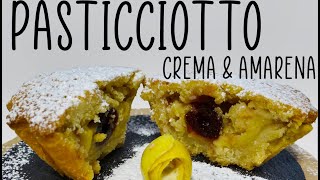 PASTICCIOTTO CREMA E AMARENA SENZA BURRO [upl. by Kwok647]