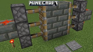 How to make a redstone door  Minecraft Redstone Guide [upl. by Kort147]