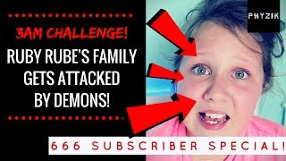 3AM CHALLENGE Ruby Rubes FAMILY Gets ATTACKED BY MONSTERS  Definitely not FAKE [upl. by Niltiac51]