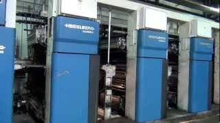 Heidelberg M1000BE 8 Unit Web Offset Press 2275 Cutoff 38 Width PFF1 TCF70 Vits SheeterMTS [upl. by Yajeet]