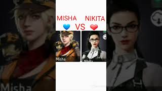 free fire viral shorts misha vs nikita viral shorts 10 k [upl. by Lyell829]