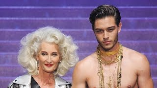 Francisco Lachowski Jean Paul Gaultier  SpringSummer 2015 [upl. by Eylhsa]