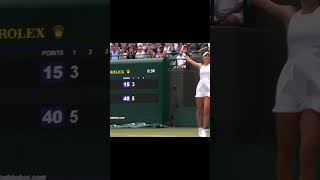 Cirstea  Raducanu Wimbledon Crazy Point [upl. by Aerdnas]