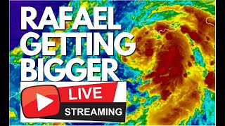 TROPICAL STORM RAFAEL EARLY TUESDAY MORNING LIVESTREAM [upl. by Euginomod]