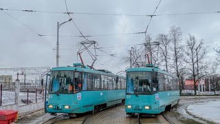 Минский Трамвай Маршрут №1 quotРК quotМясниковаquot  ДС quotЗелёный Лугquot  Minsk Tram Route №1 [upl. by Gustavus]