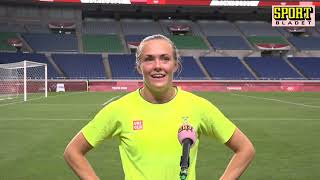 Magdalena Eriksson  postmatch interview after Japan in the Olympics quarterfinal [upl. by Nai]