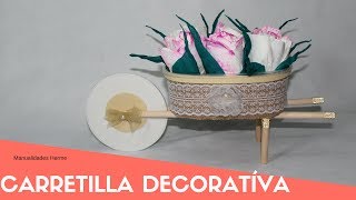 Como hacer una carretilla decorativa [upl. by Yreme]