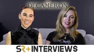 The Decameron Stars Zosia Mamet amp SaoirseMonica Jackson On The Importance Of Female Friendship [upl. by Anniken990]