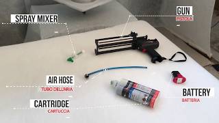 Cartridge System spray application of Polyurea TUTORIAL [upl. by Claman]